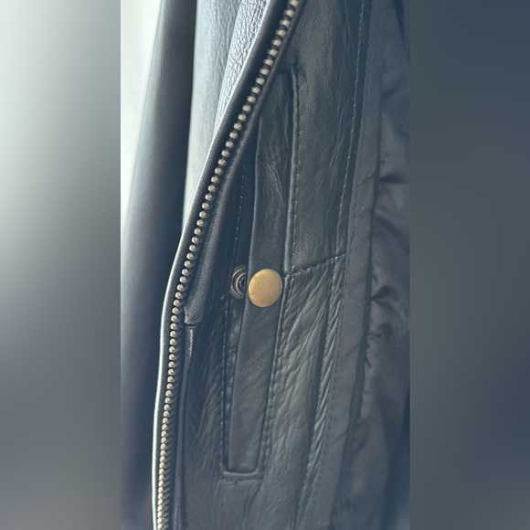Leather King Black Studded Jacket XL w/ Thinsulate Liner - Picture 5 of 12